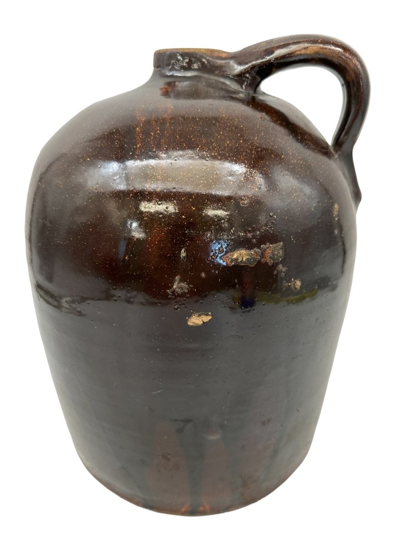 Beck Bros Old Parish Iowa 3 Gallon Crock Stamped: Good condition. Kiln droppings. Stamped on side.Measures 12 inches tall.