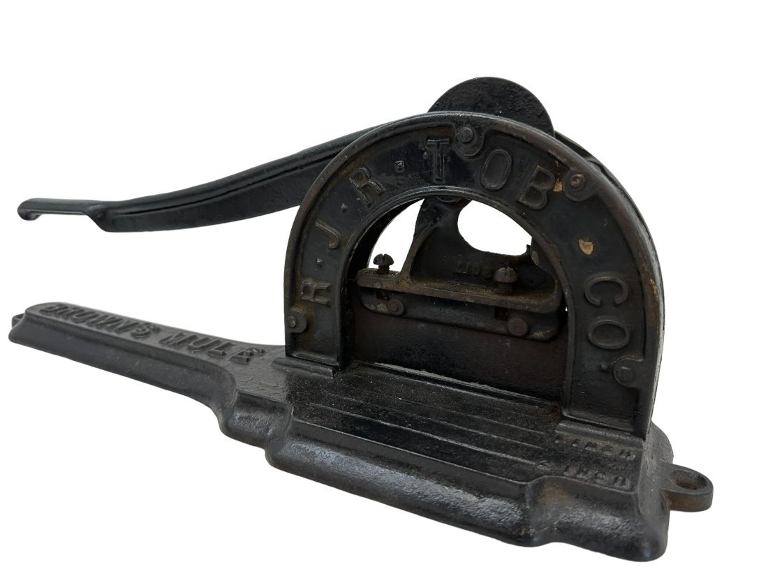R.J.R. Tobacco Co Brown's Mule Tobacco Cutter: Good condition and functions. 19 inches long