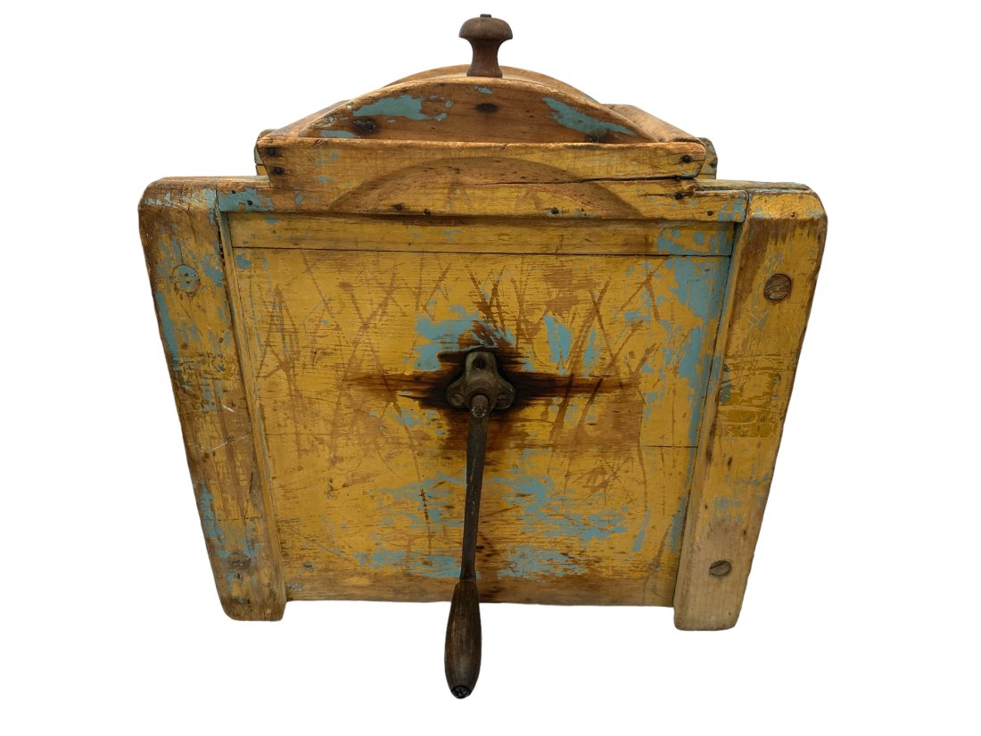 Antique Crank Tabletop Butter Churn Auction