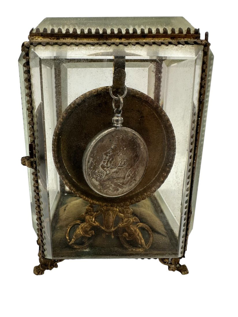 Small Beveled Glass Display Case with 1964 Half Dollar (1 of 5)