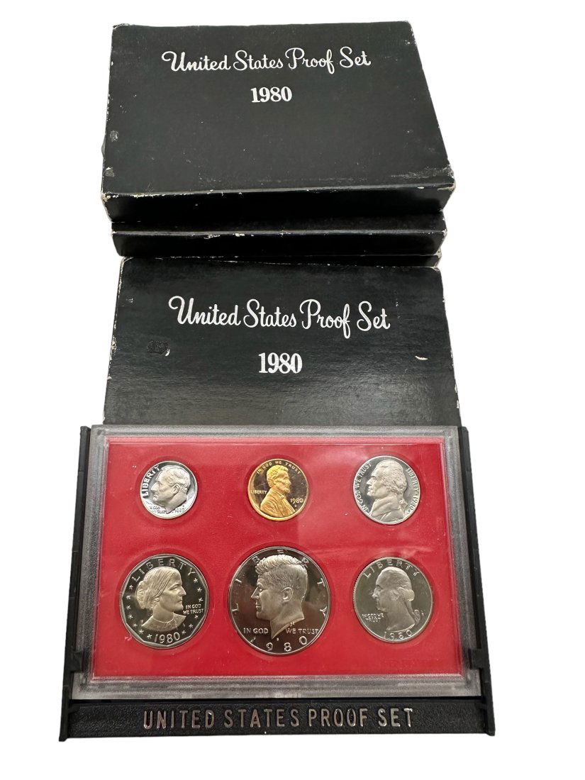 Lot of 4 1980 U.S. Proof Coin Sets (1 of 1)