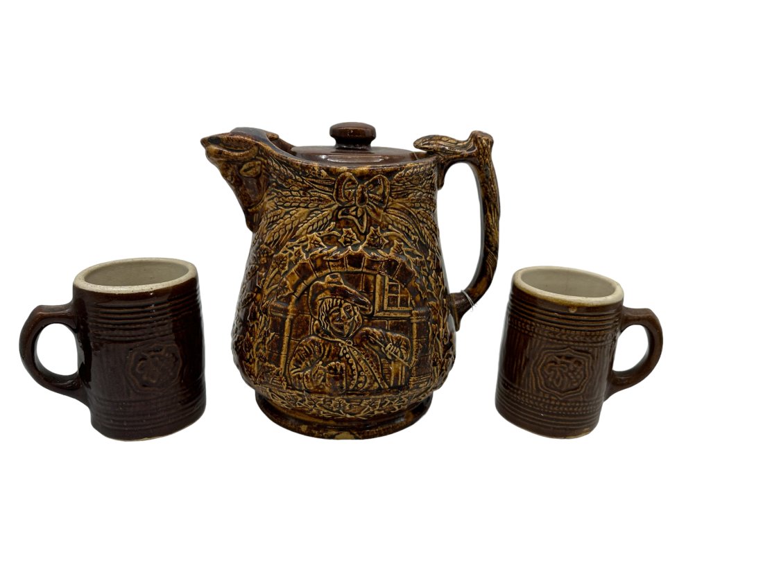 Ceramic Pitcher & 2 Mugs (1 of 4)