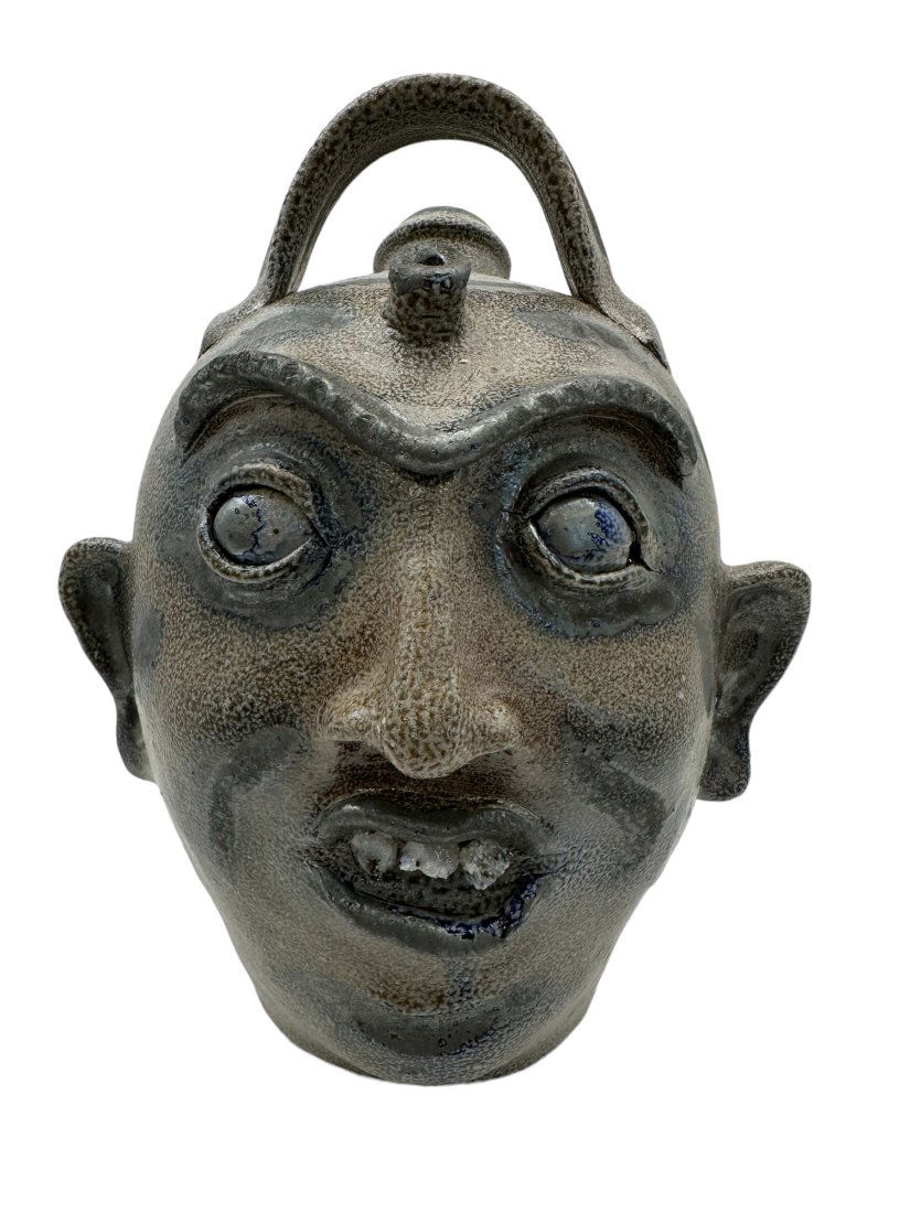 Clint Alderman Salt Glazed Face Monkey Jug (1 of 5)