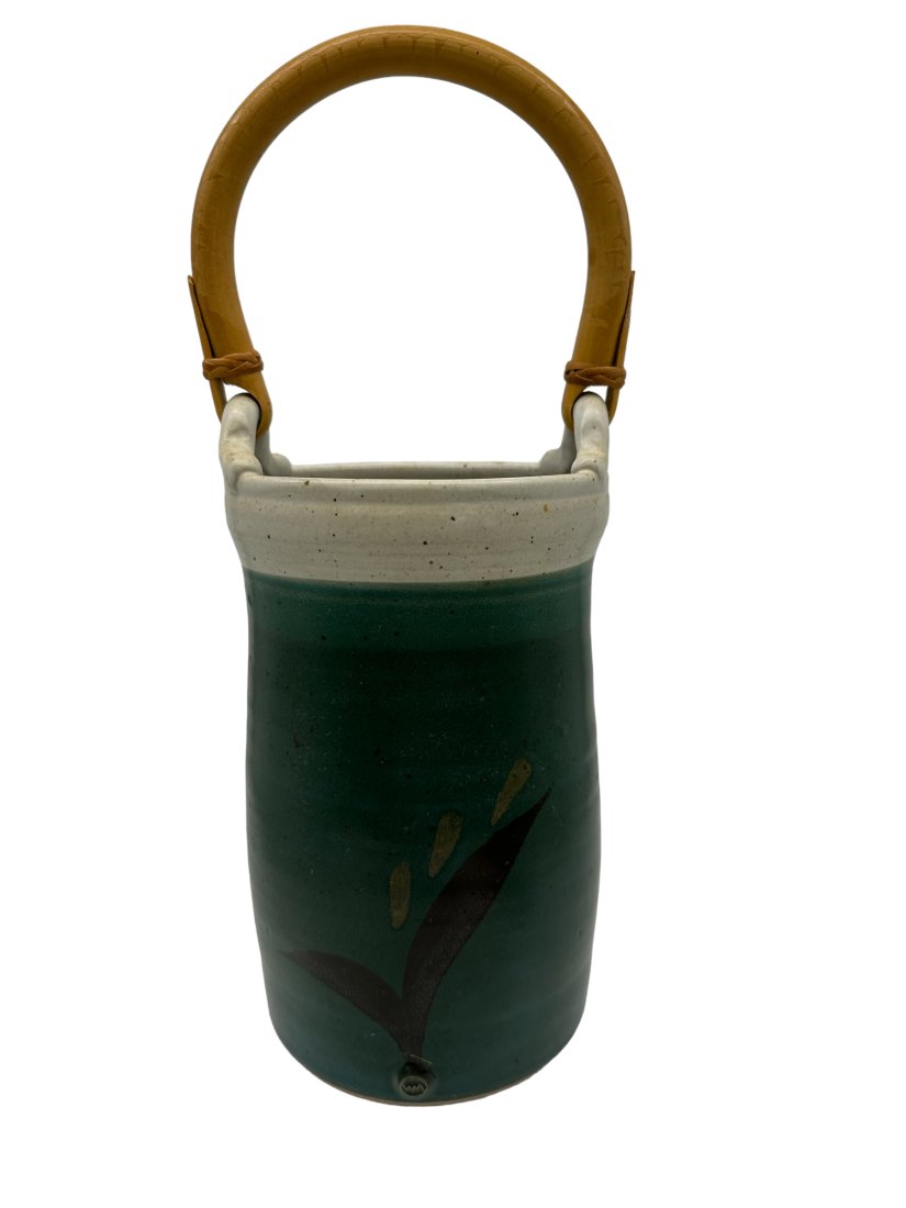 1996 David Myers Pottery Vase With Handle (1 of 3)