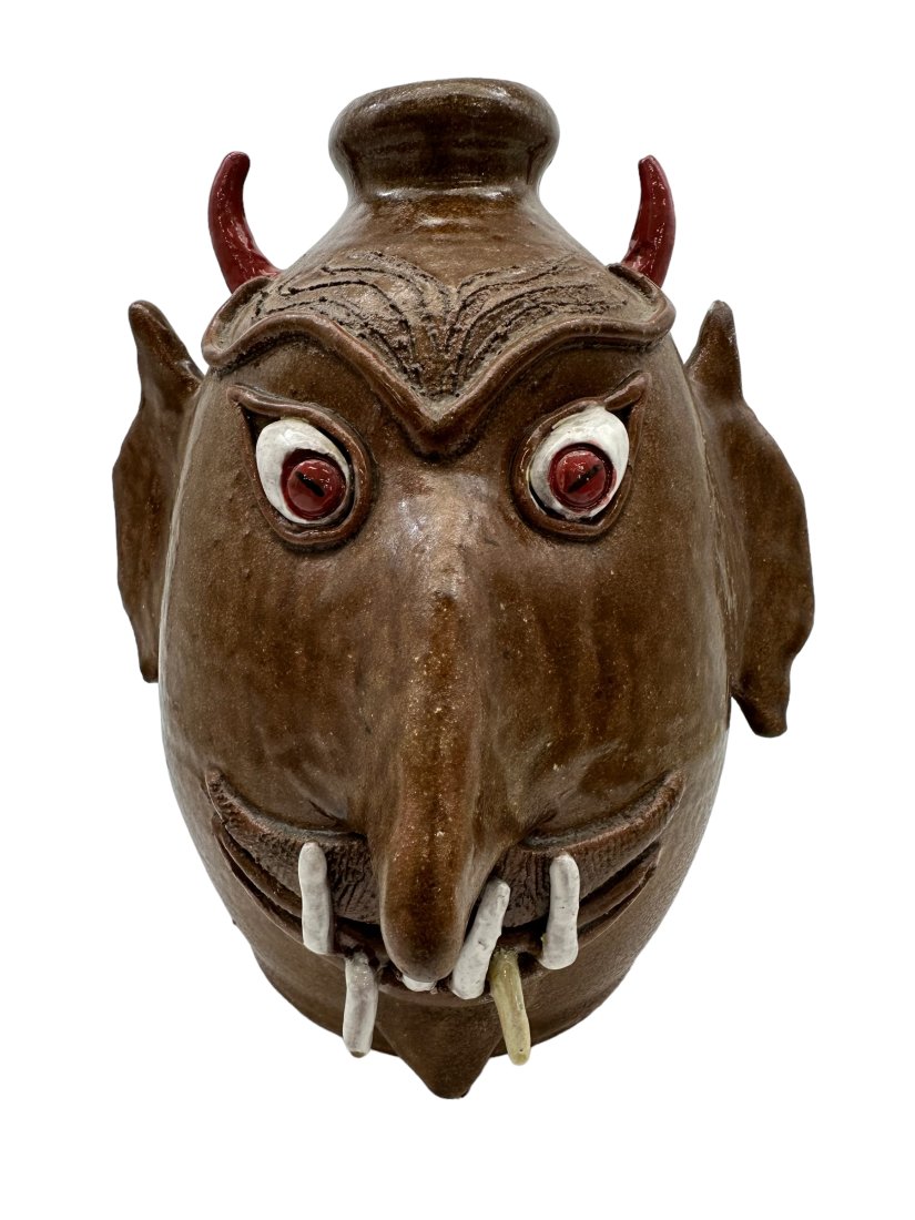 Ruby Meaders 2001 Devil Face Jug (1 of 5)