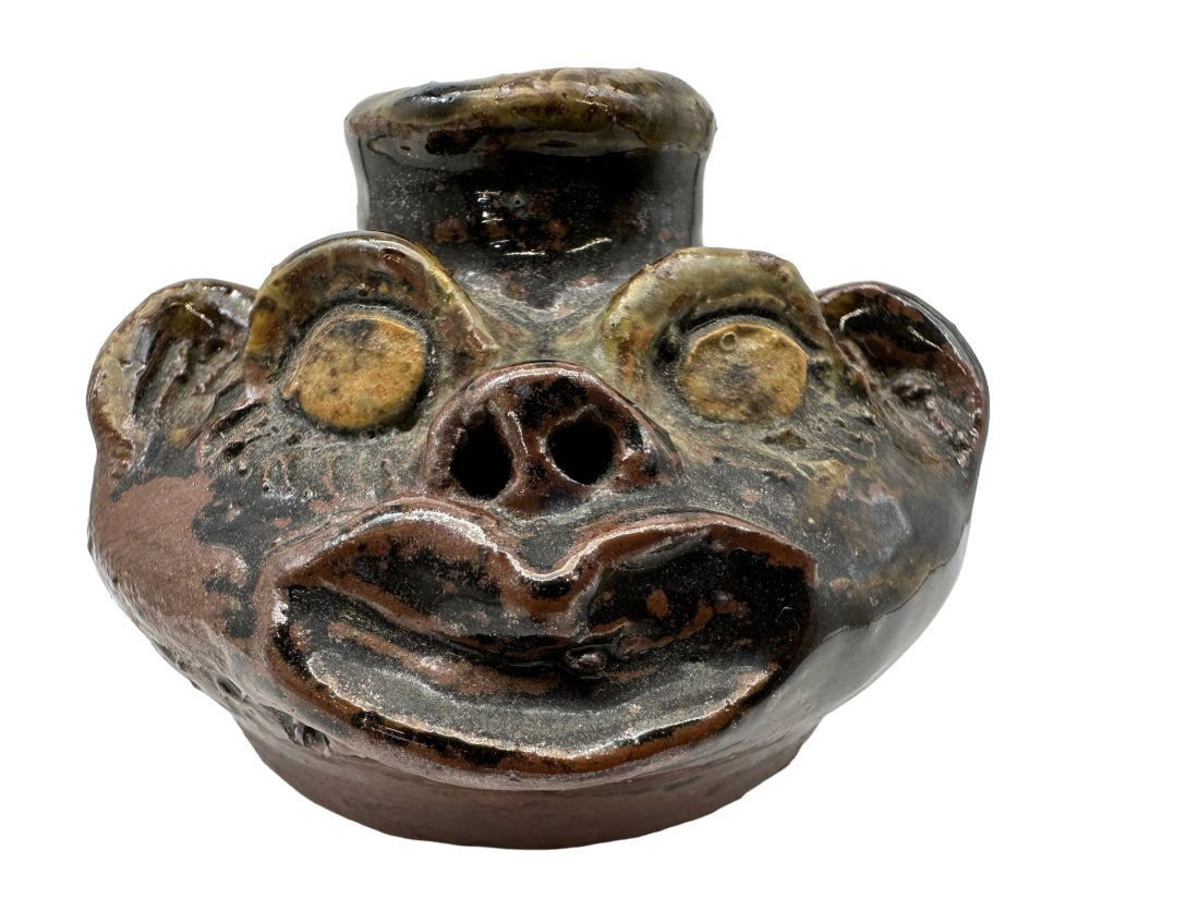 Marie Rogers Small Buggy Face Jug (1 of 5)