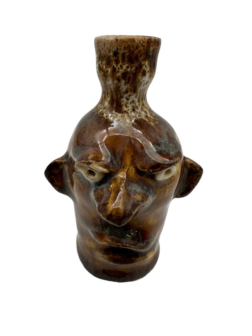 Small Mini Face Jug Signed T.W. (1 of 3)