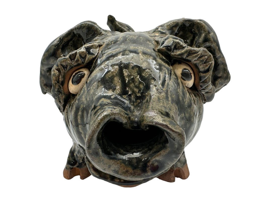 Clete Meaders Folk Pottery Pig 1995 (1 of 5)
