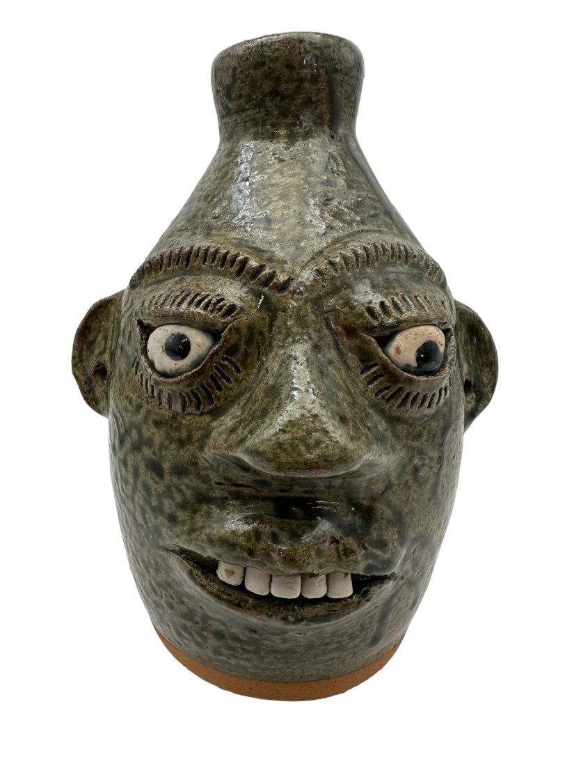 A.G. Meaders Folk Pottery Face Jug 1991 (1 of 5)