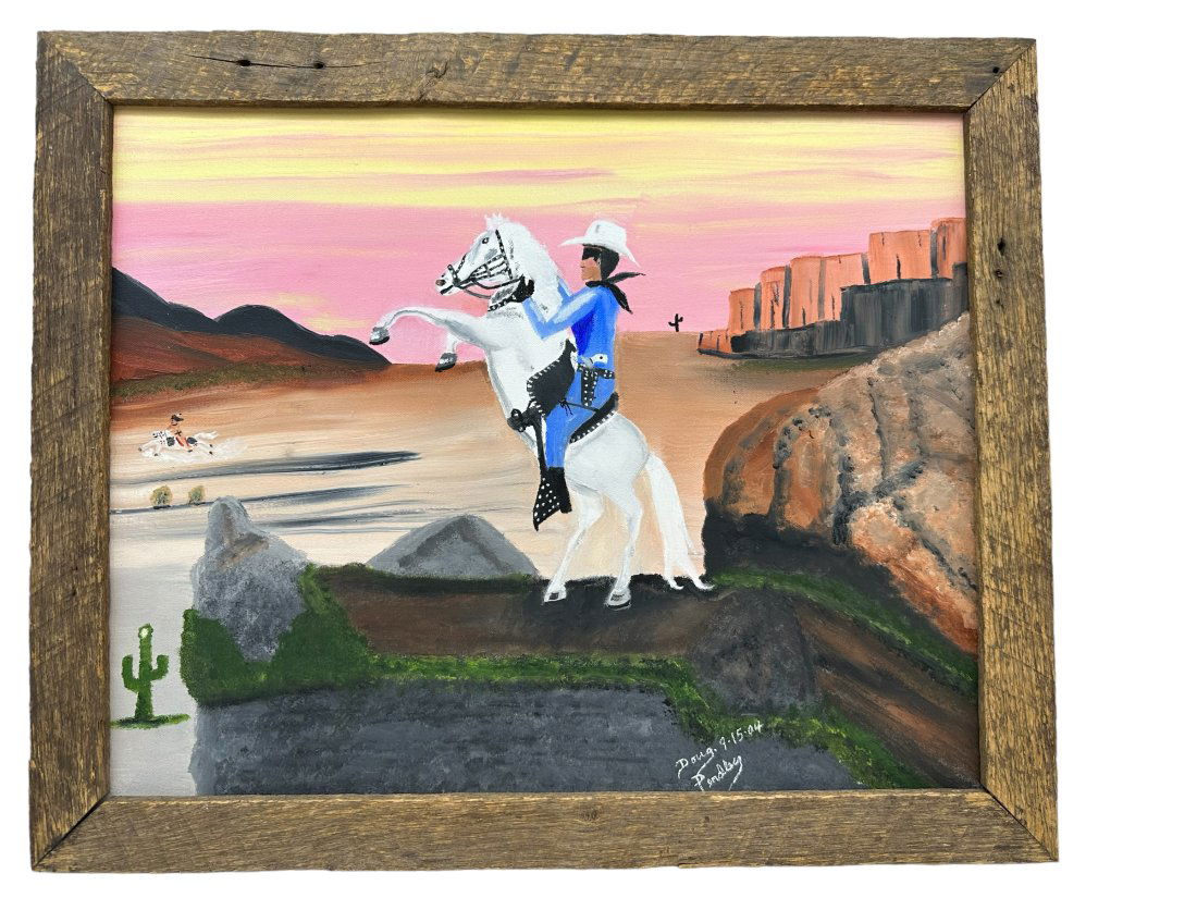 Original Oil On Canvas Lone Ranger 2004 Doug Pendley (1 of 3)