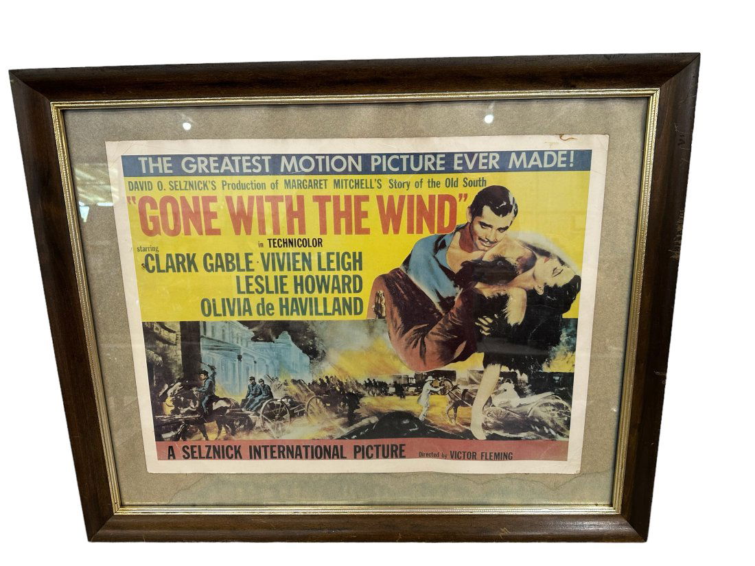 Gone With The Wind Movie Poster / Lobby Card Framed. (1 of 5)