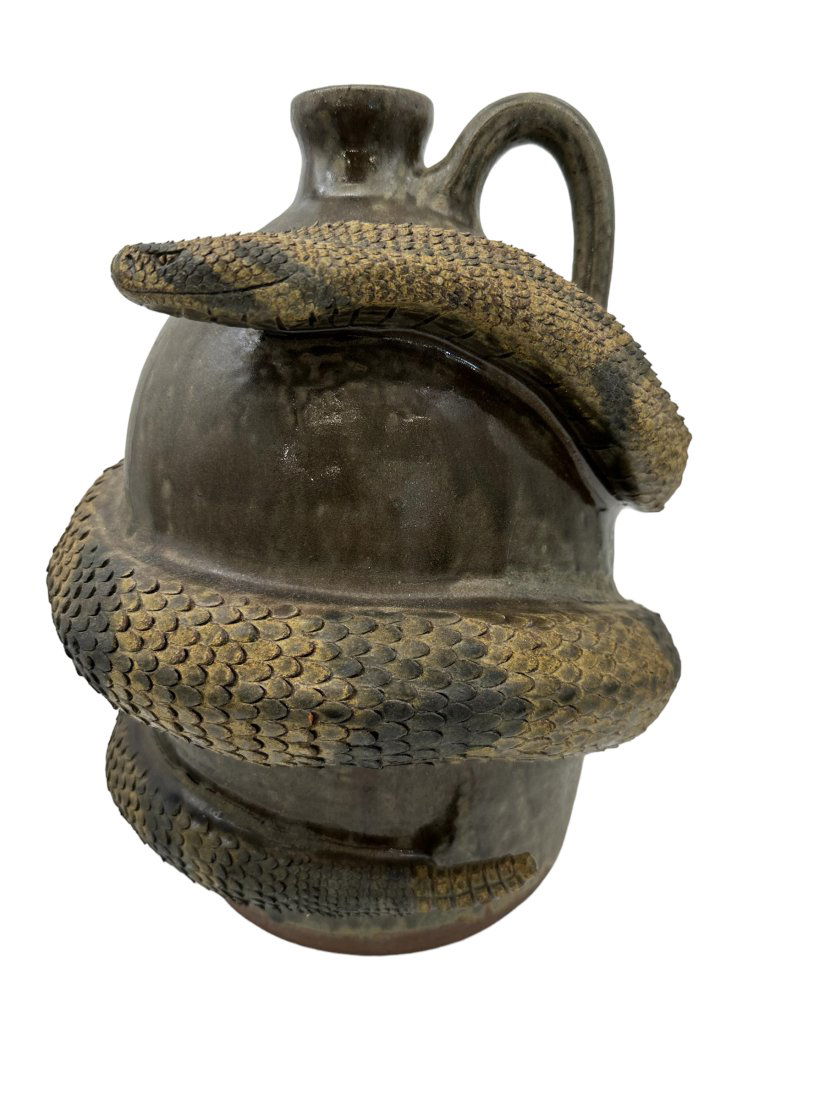 Michael & Melvin Crocker Closed Mouth Rattlesnake Jug (1 of 6)