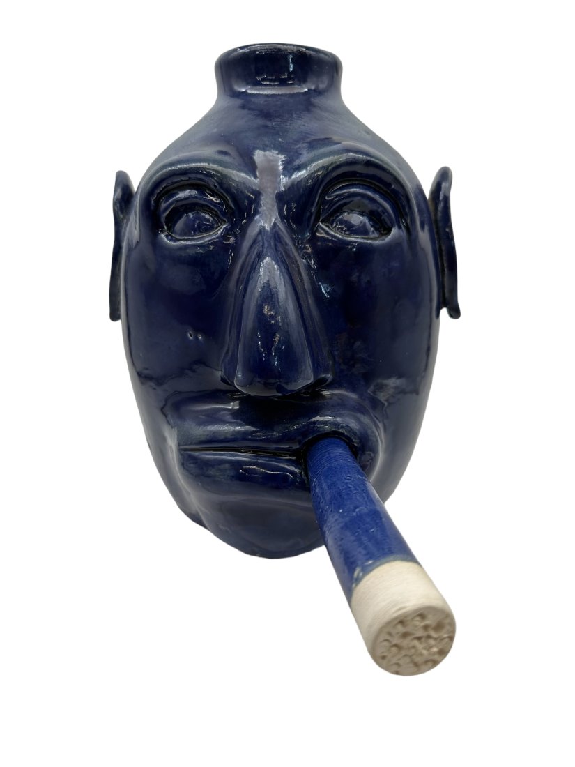 Edwin NUB Meaders 2011 Cigar Smoking Face Jug (1 of 6)