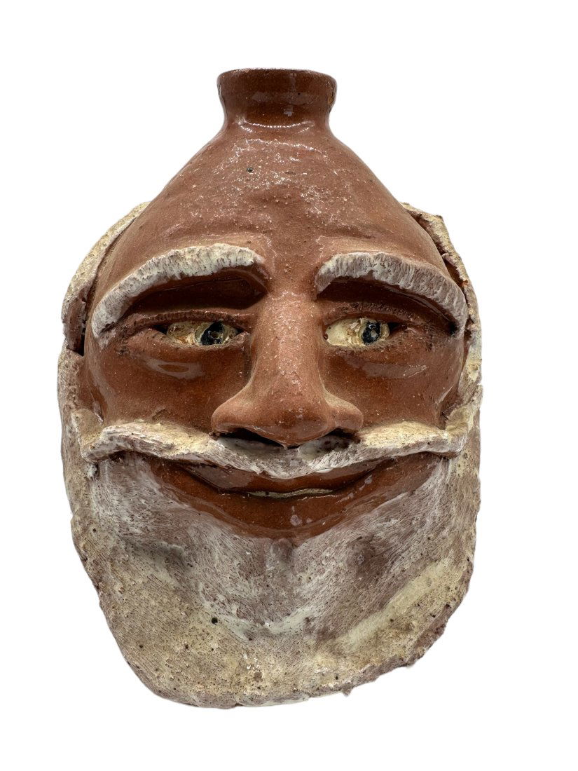 Eric Hewell #3 Large Bearded Face Jug (1 of 5)
