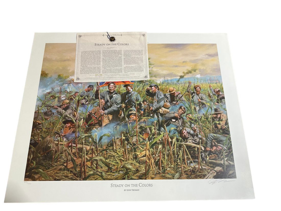 Don Troiani Signed & Numbered Civil War Print STEADY ON THE COLORS (1 of 5)