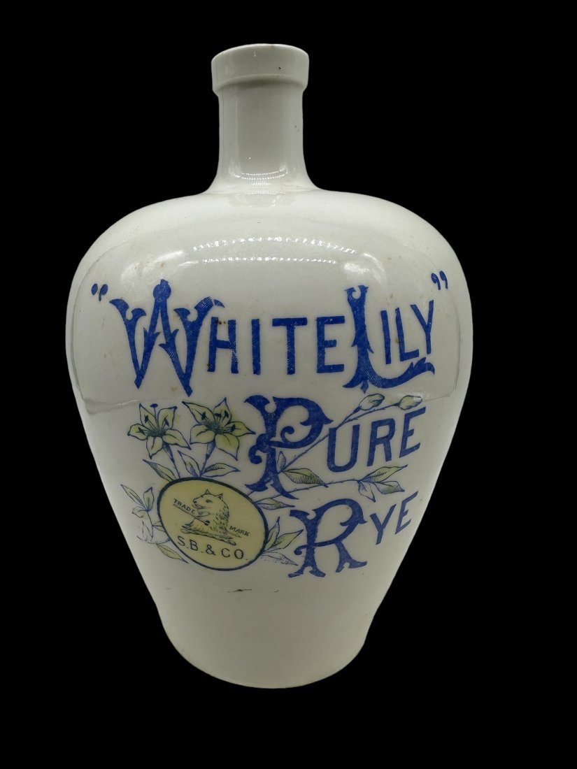 White Lily Pure Rye Whiskey Jug S.B.& K (1 of 5)