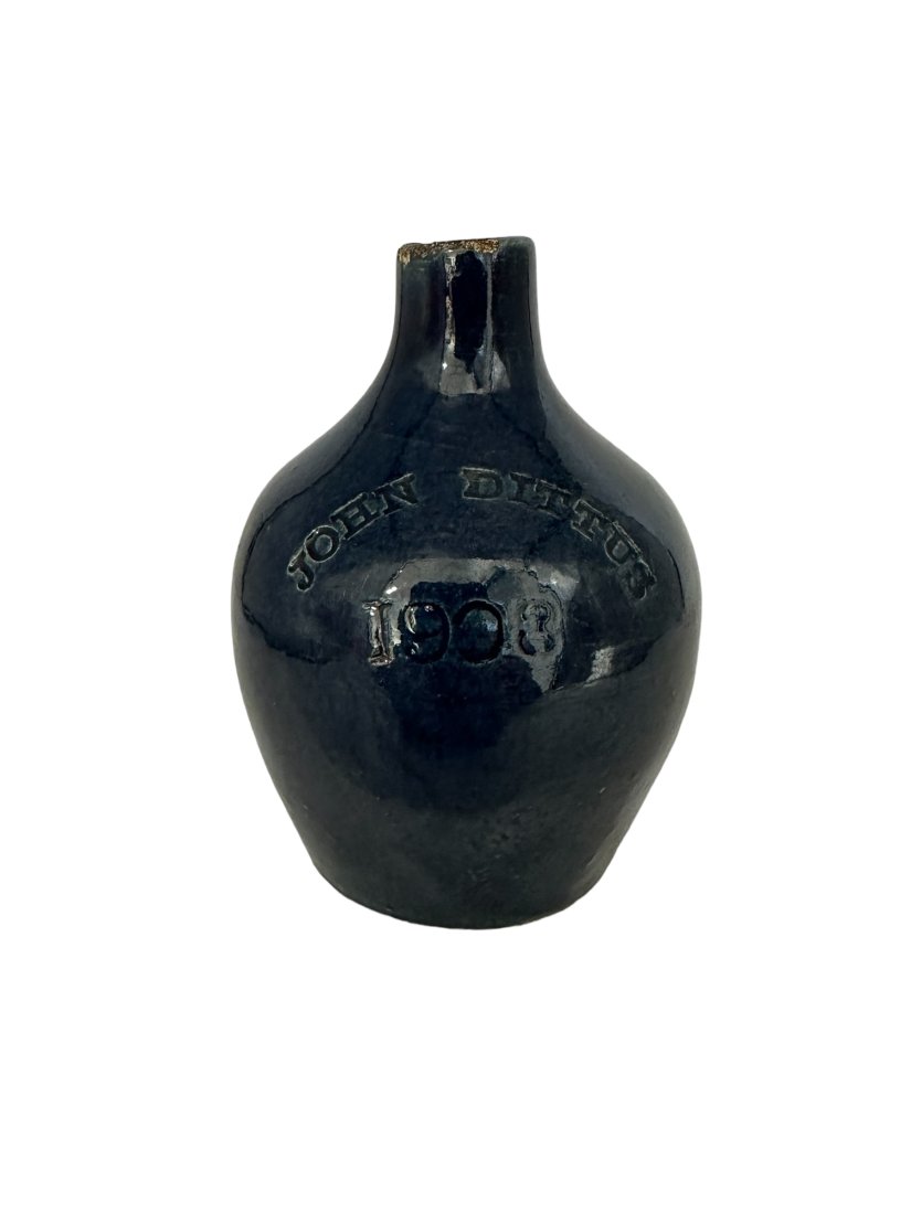 RARE John Dittus 1903 Blue Whiskey Jug Crock (1 of 6)