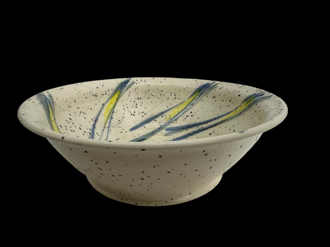 Brad Wally Pottery Bowl Undated: Mint Condition. 3.25 inches tall x 9 inches across.