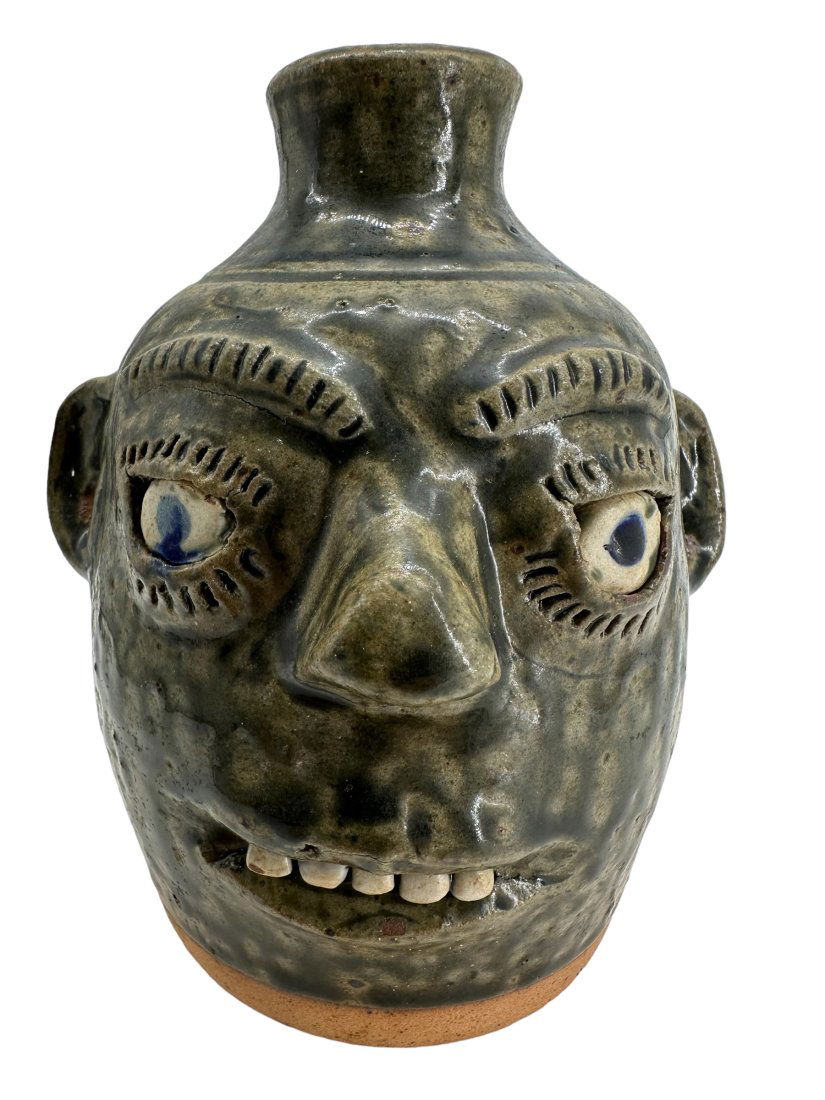 Early A.G. Meaders Folk Pottery Face Jug (1 of 5)
