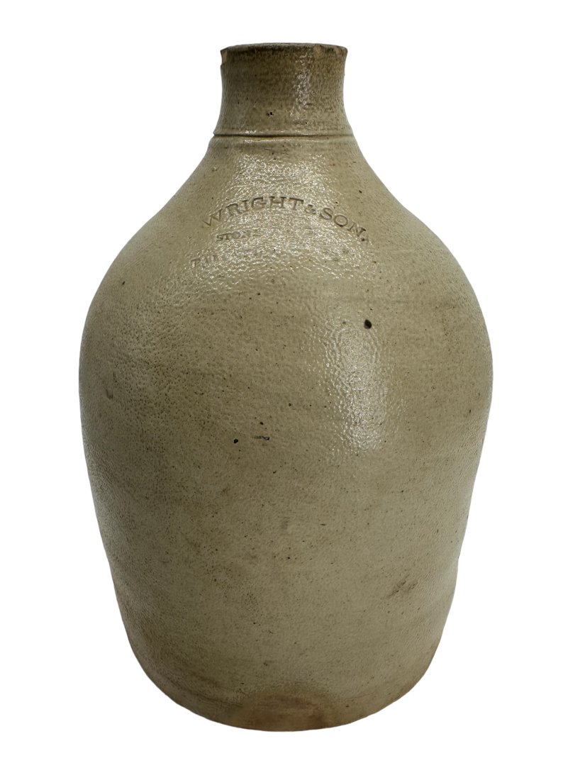 Wright & Son Stoneware Stanton Mass. Jug (1 of 3)