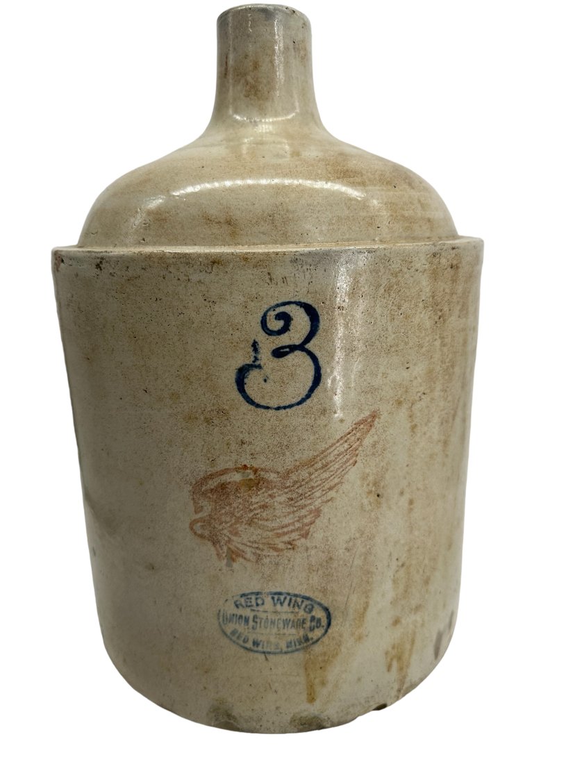 3 Gallon Redwing Crock Jug (1 of 3)