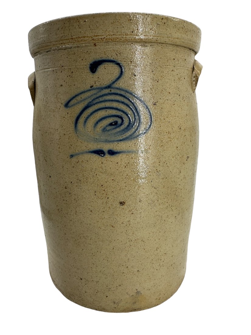 Two Gallon Decorated Stoneware Crock (1 of 5)