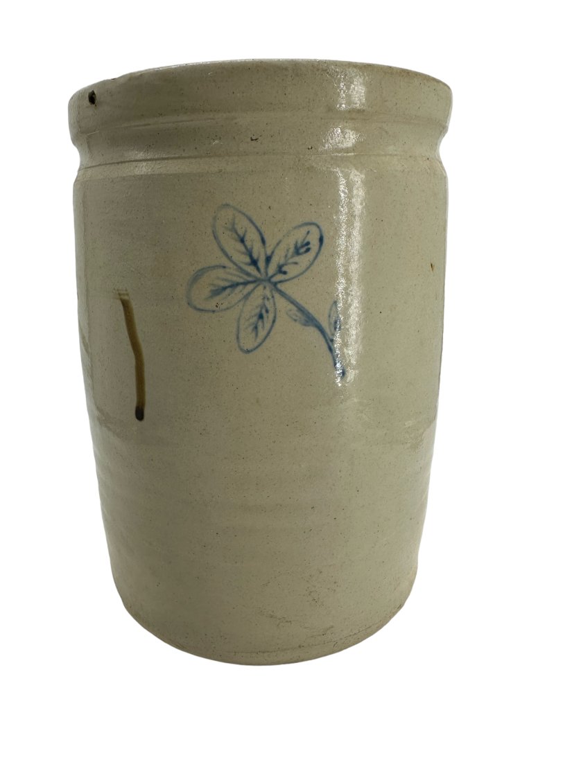 Old Double Sided Decorated Crock (1 of 4)