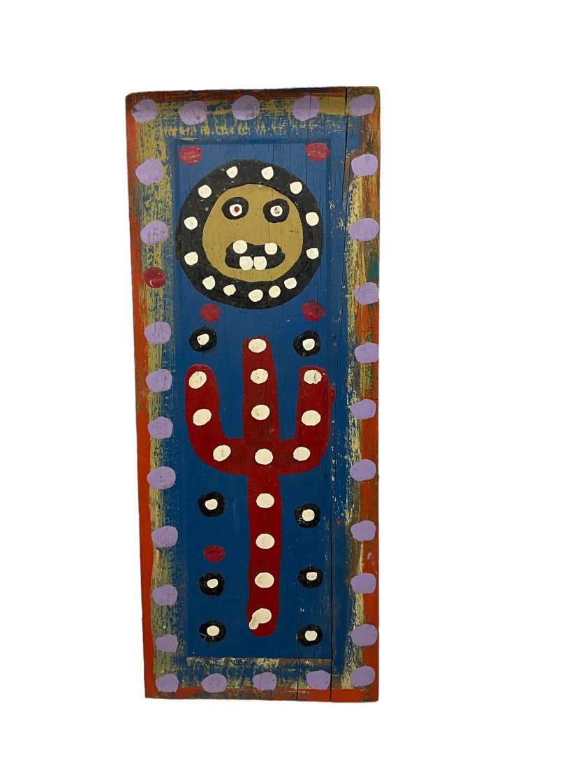 Catfish Man Folk Art Painting On Board (1 of 2)