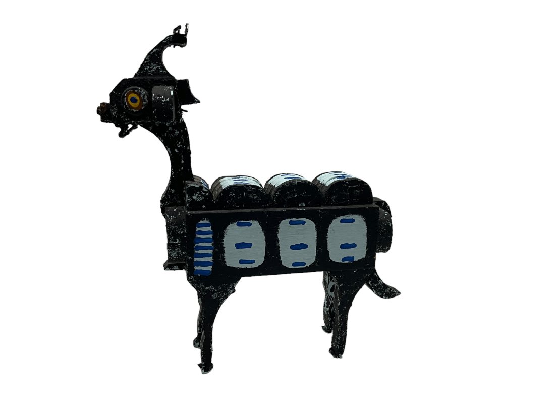 Norman Scott NS Quinn Folk Art Wood Animal (1 of 3)