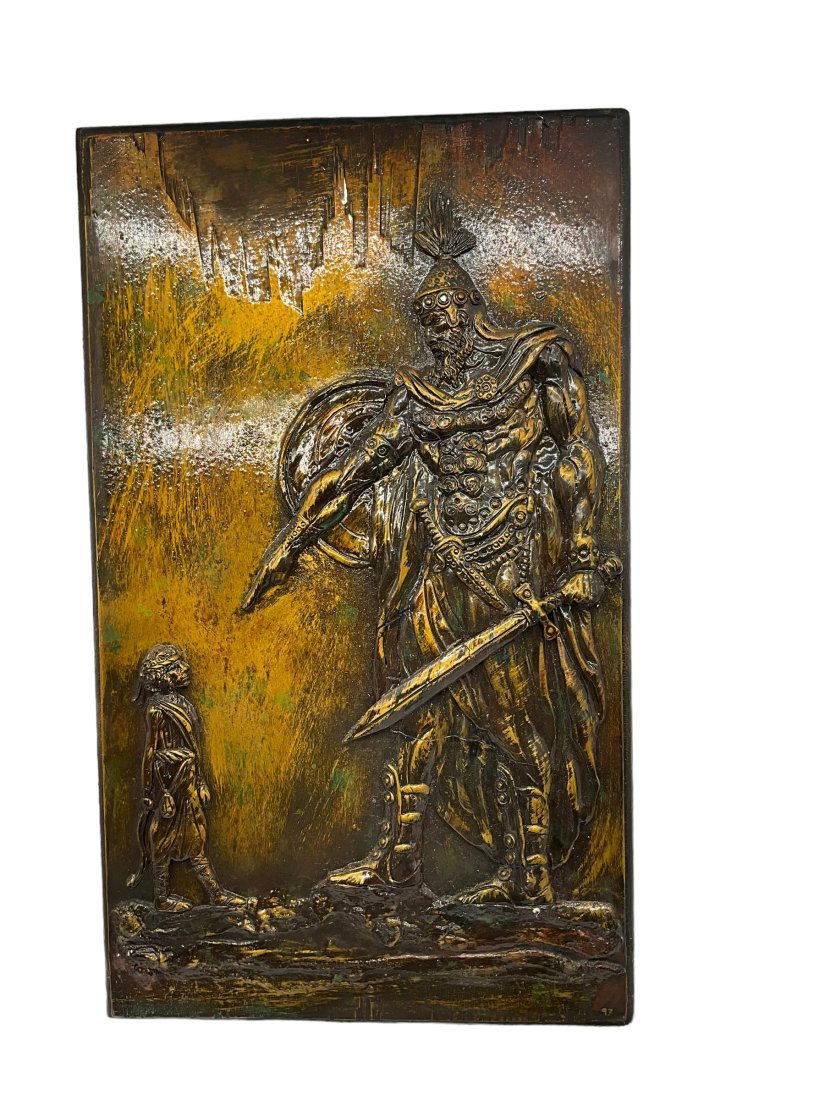 Archbishop Abuna George Michael Reeder Carved Wooden Plaque (1 of 3)