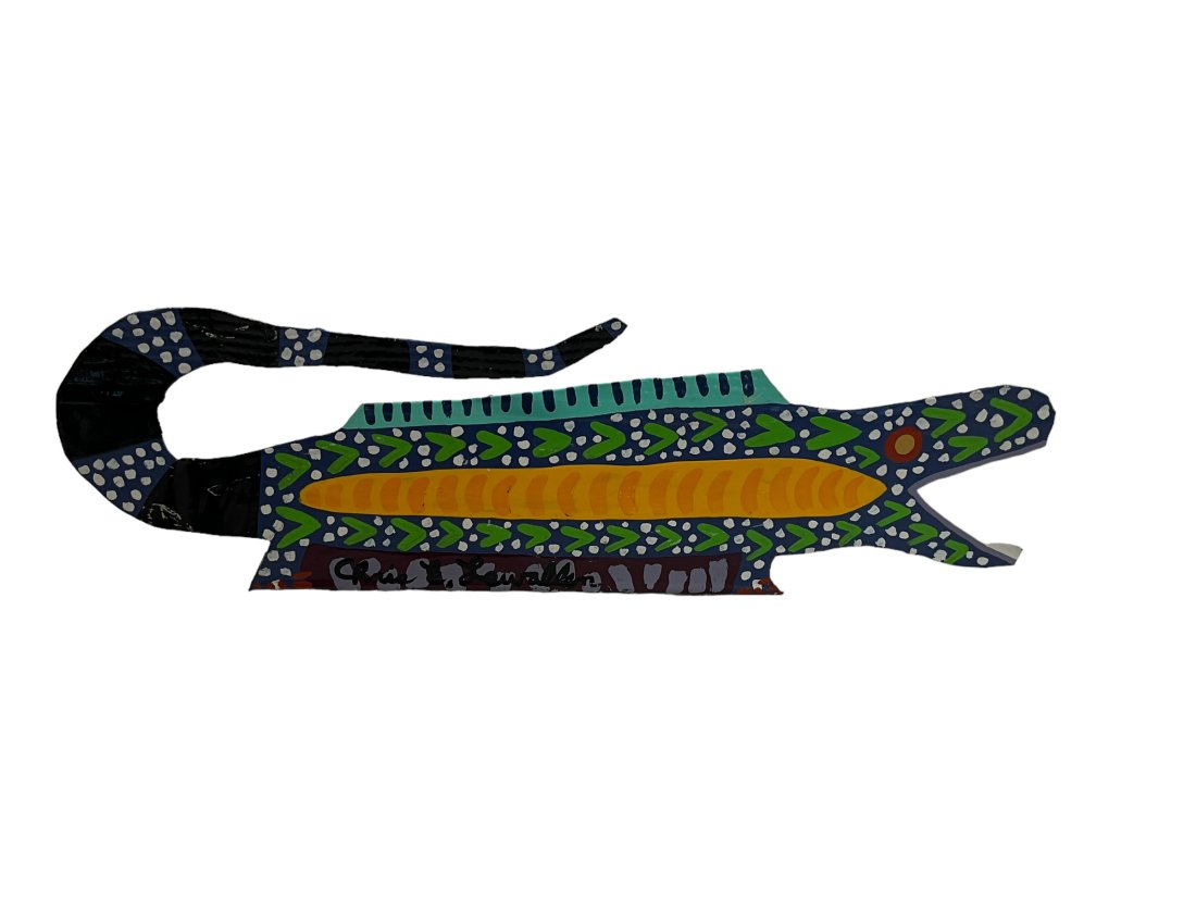 Chris Lewallen Folk Art Tin Gator Monster 1996 (1 of 3)