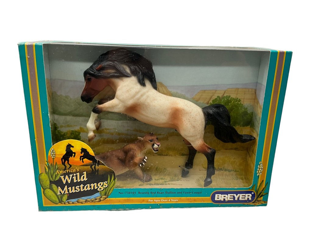 Breyer Horse Wild Mustangs #750101: New in original box.Box may need cleaning from years in storage. See photos.
