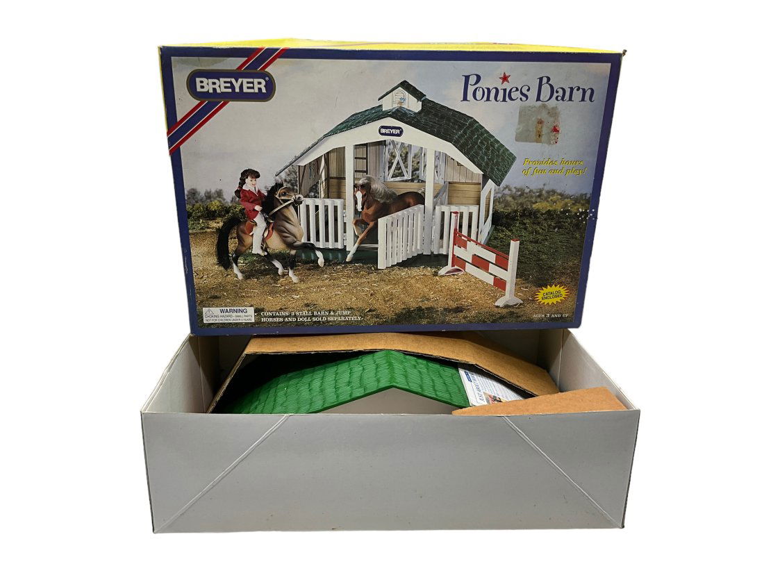 Breyer Horse Ponies Barn #7010: New in original box.Box may need cleaning from storage. See photos.