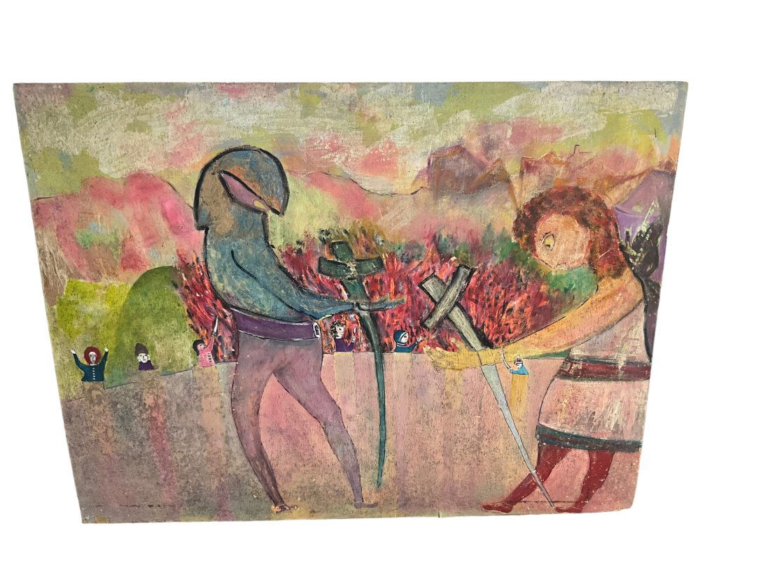 Large Gerd Lony Oil On Panel Dated 97 & Signed (1 of 5)