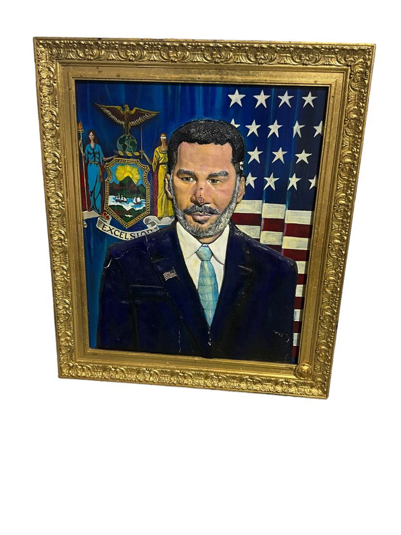 Archbishop Apollo Slate Plaster Framed Painting (1 of 2)