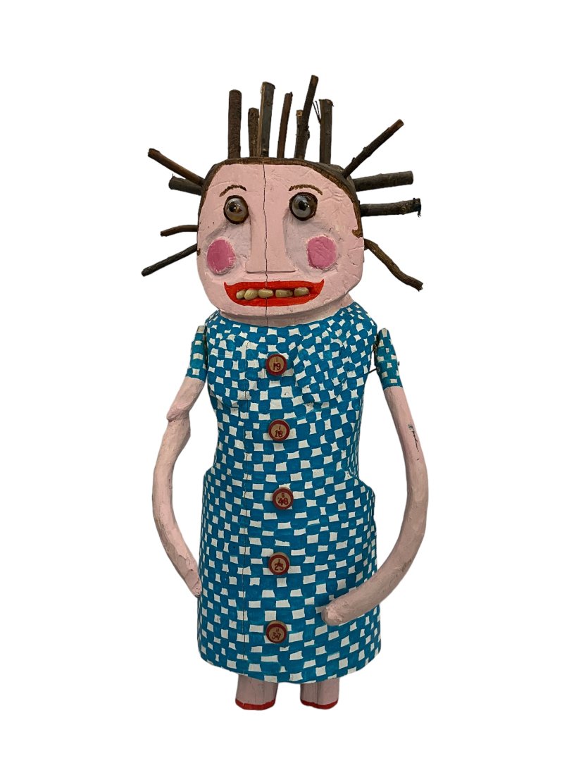 Pat Neely 1992 Magic Of Naive BETTY Wooden Statue (1 of 4)