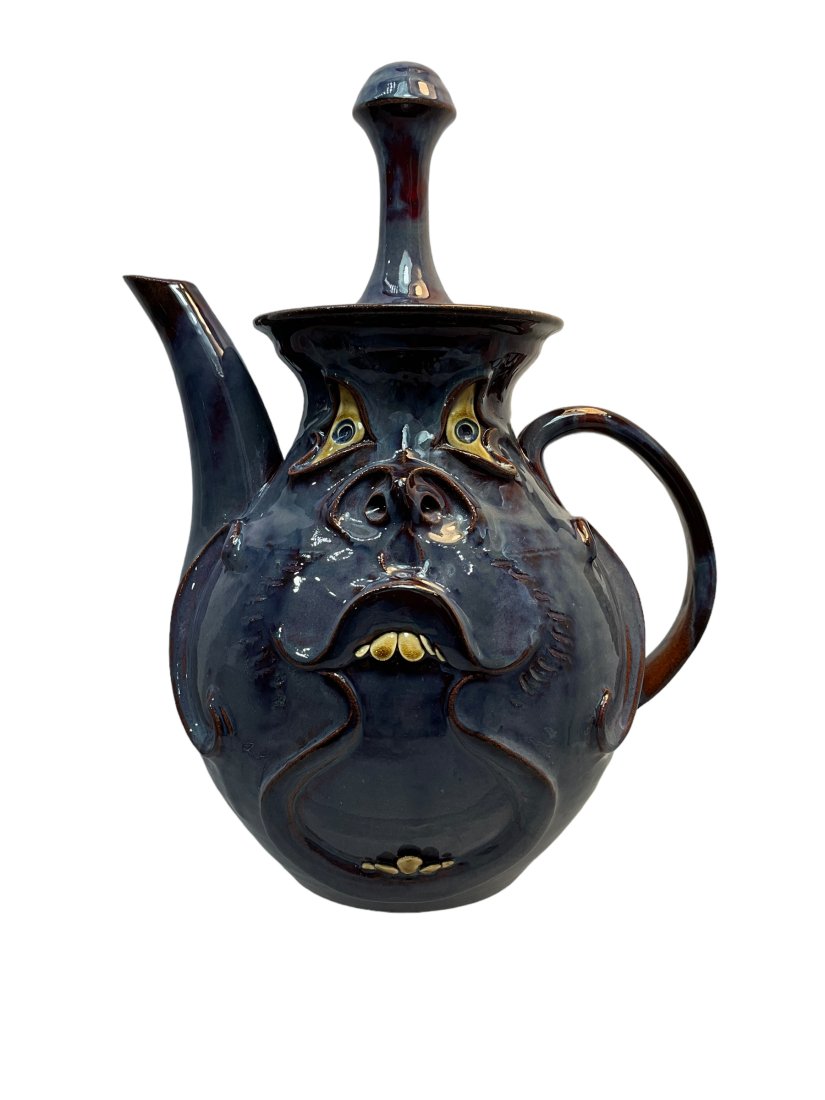 2006 Roger Corn Face Jug Teapot Kettle / Unusual Glaze (1 of 6)