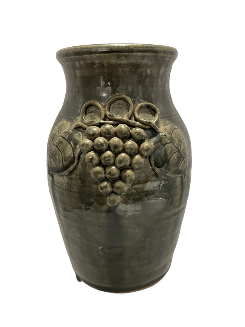 John Meaders Grape Decorated Vase (1 of 3)