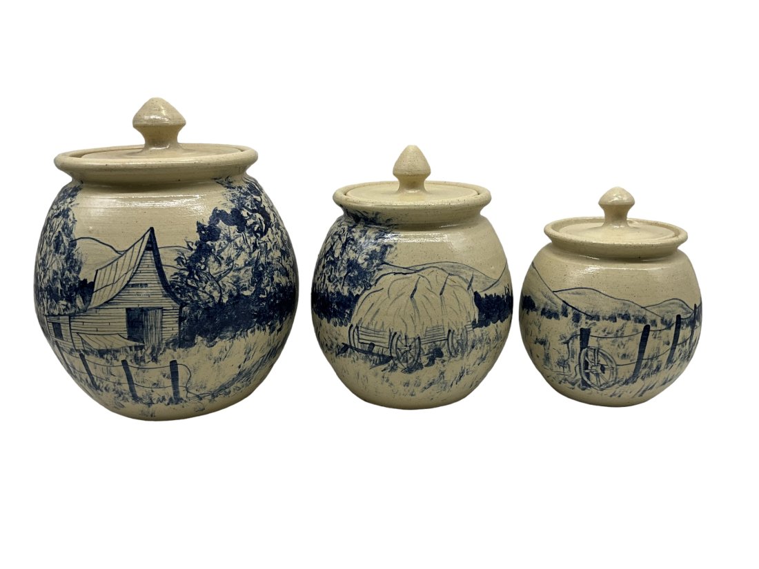 Michael & Melvin Crocker 3 Piece Canister Set (1 of 7)