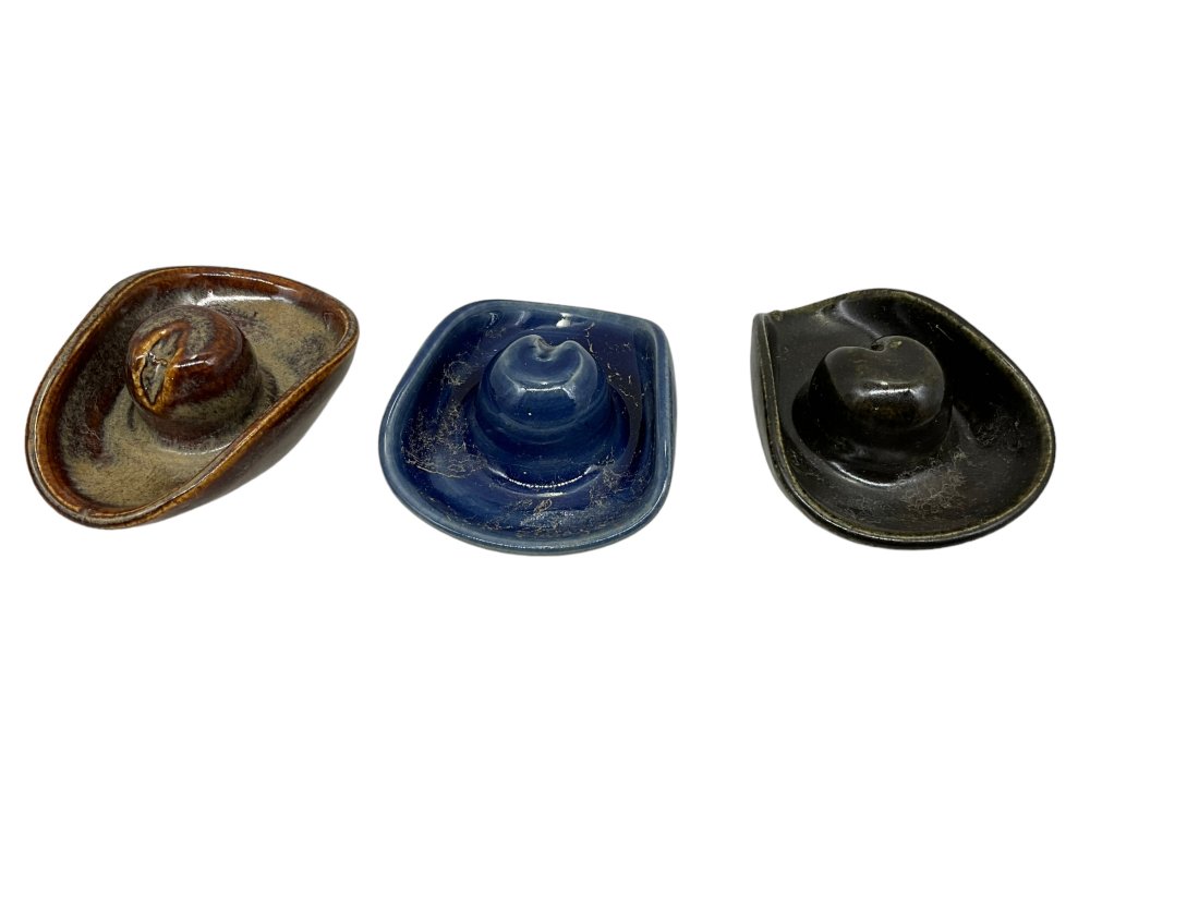 Lot Of 3 J.R. Cooper Mini Cowboy Hats 1996 (1 of 2)