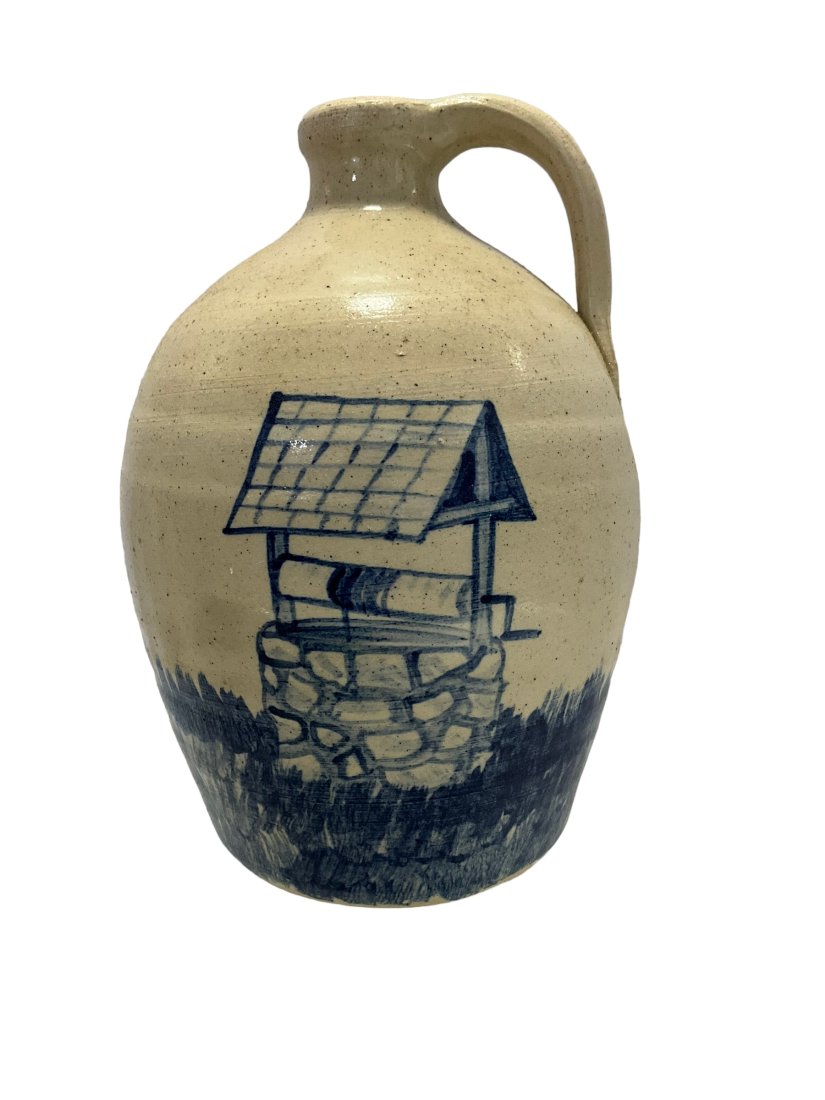 Michael & Melvin Crocker Pottery Jug (1 of 3)