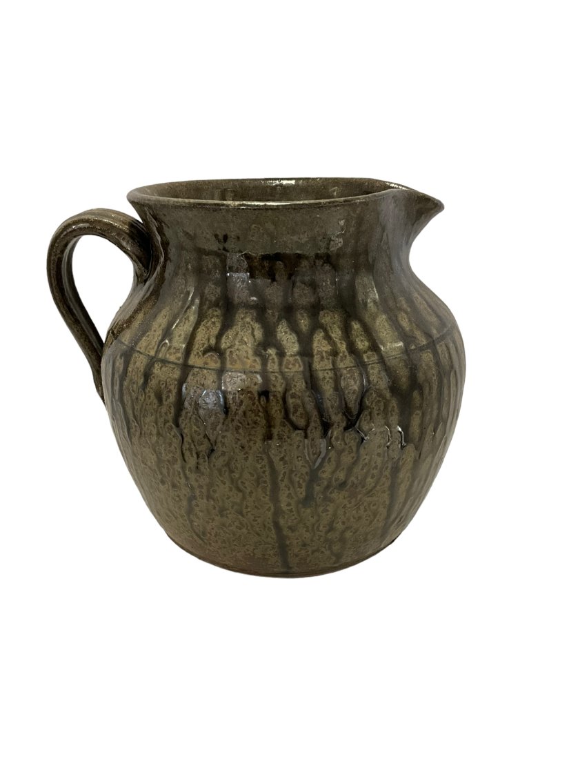 Michael Crocker Large Mouth Pottery Pitcher 2002 (1 of 3)
