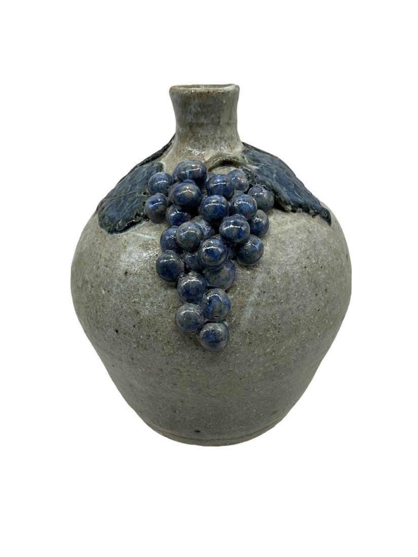 Arie Meaders Grape Decorated Stoneware Jug (1 of 8)