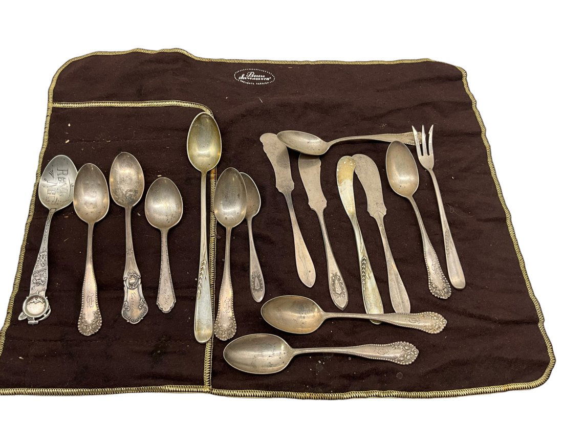 Sterling Silver Misc Flatware Pieces 319 Grams Sterling (1 of 2)