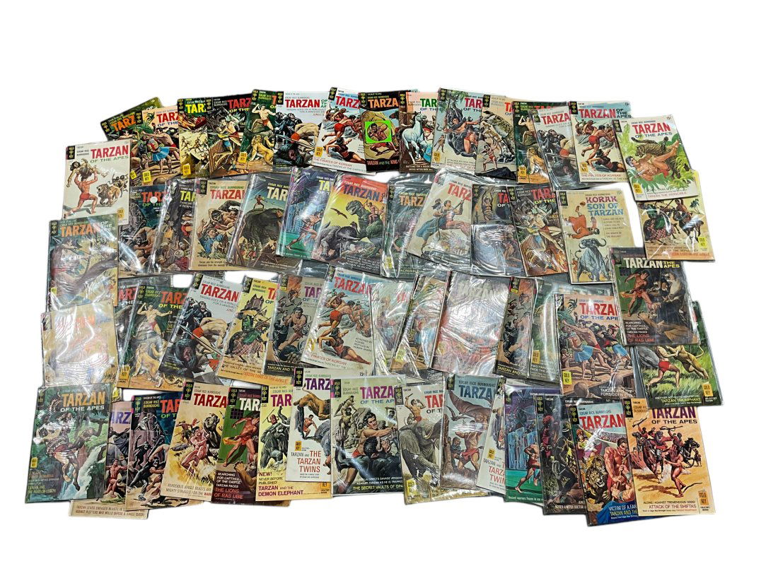 Lot of 59 Vintage Tarzan Gold Key Comic Books (1 of 8)