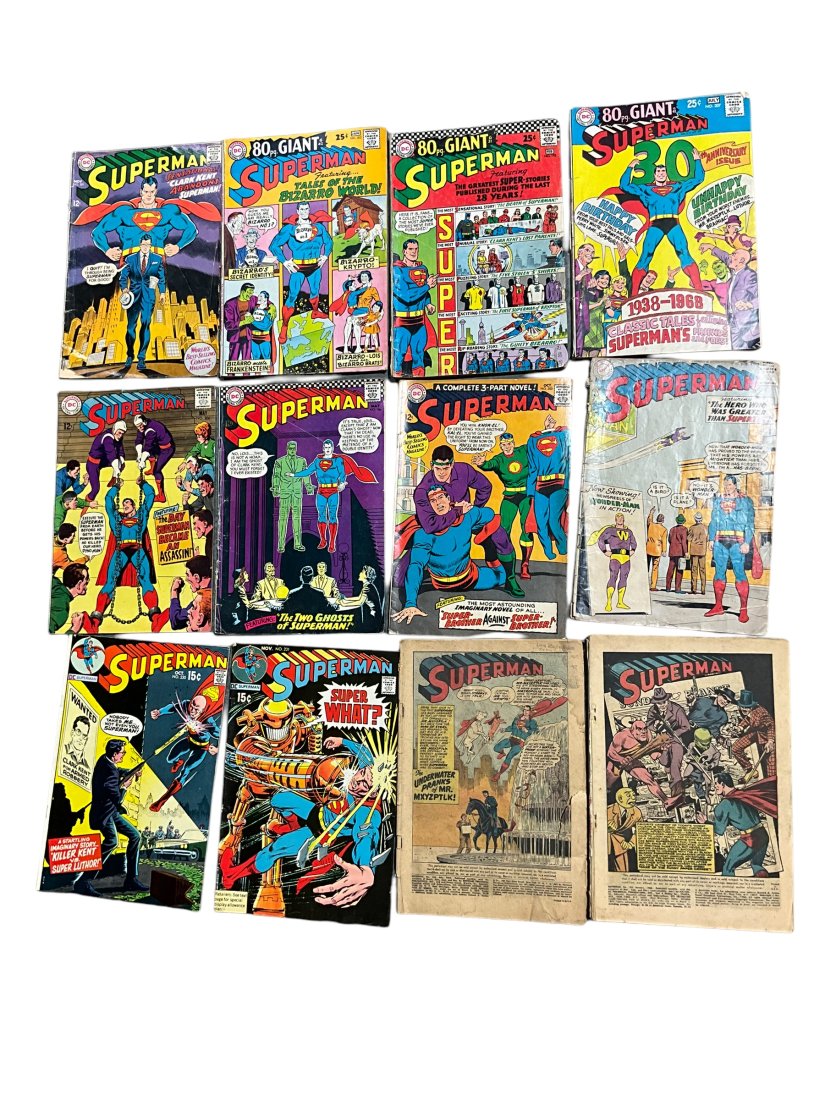 Lot of 12 1960’s / 70’s Superman Comic Book (1 of 5)