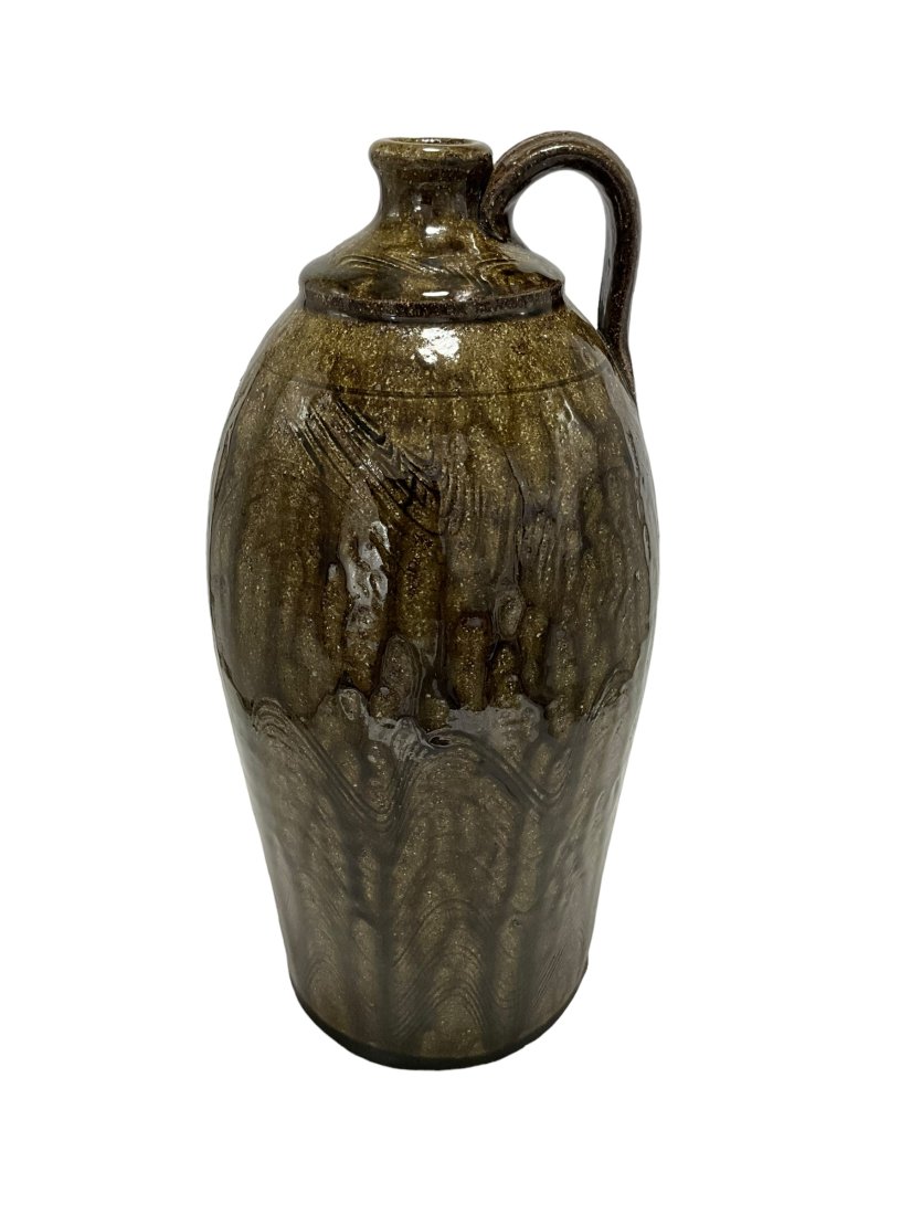 Michael Crocker 2013 Tall Pottery Jug (1 of 3)