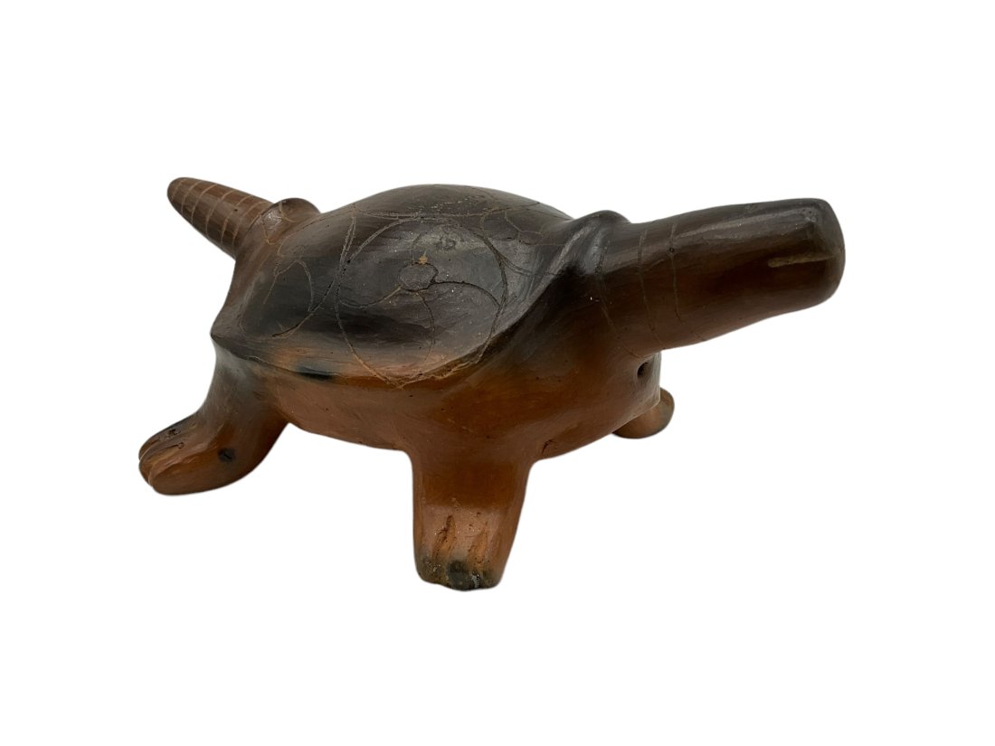 Catawba Cora Harris Hedgepath Pottery Turtle (1 of 3)