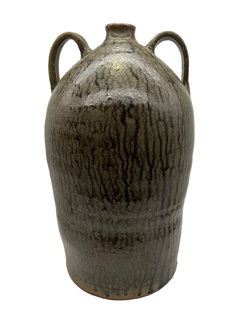 Mike Craven 3 Gallon Jug: Item measures 15.5 inches tall. Features double strap handles with a stamped '3' at the bottom of one strap. Signature, date (2013) and CFP shield stamp on bottom. Mint condition.