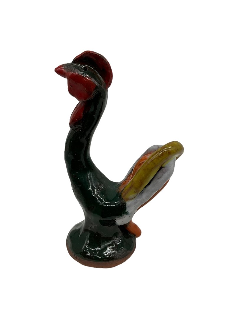 Mary Ferguson 2017 Pottery Rooster: Mint condition. 4 inches tall